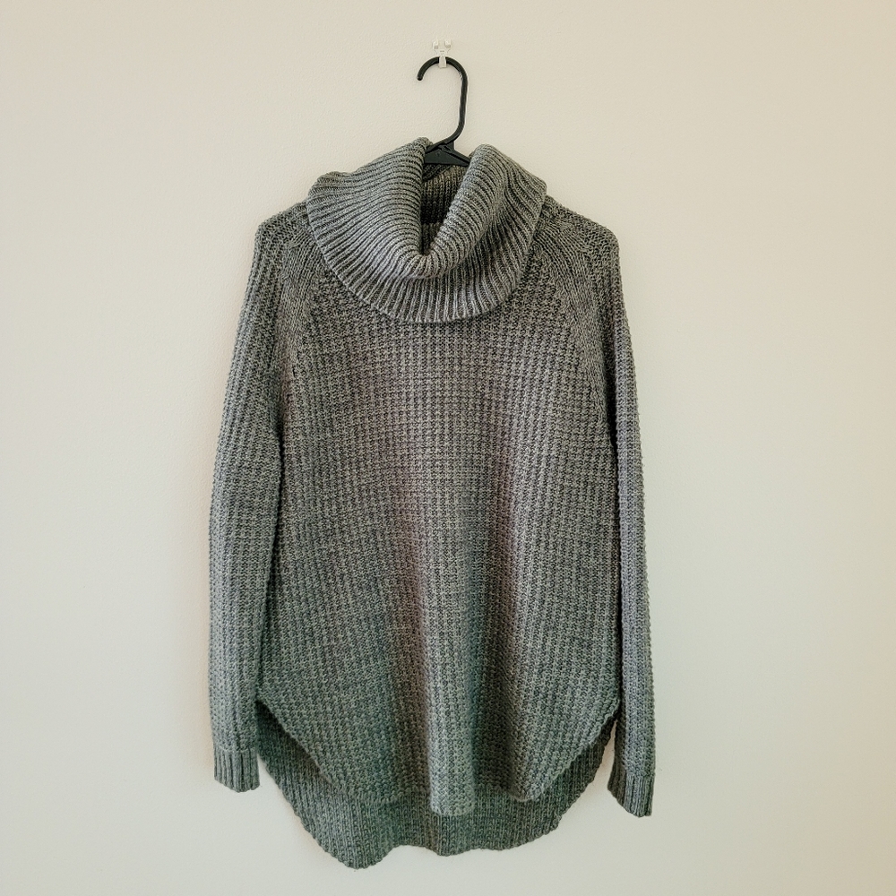 Olive Green Turtleneck Sweater